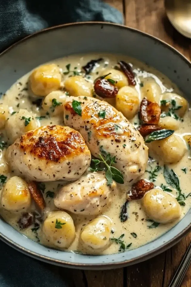 Cremiges Hähnchen mit Gnocchi – Einfaches Familienessen