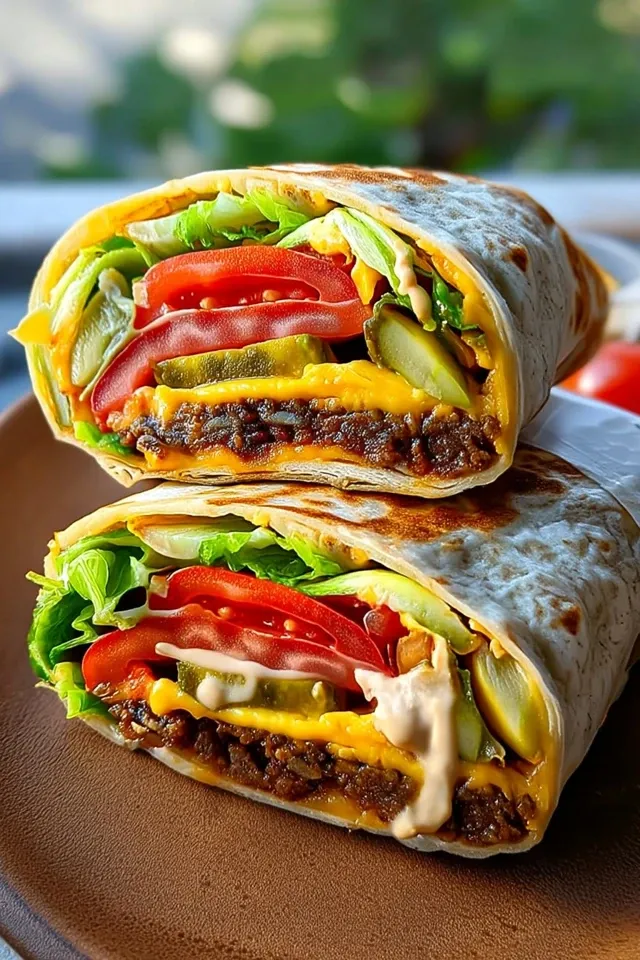 Cheeseburger-Wraps: Eine köstliche Kombination