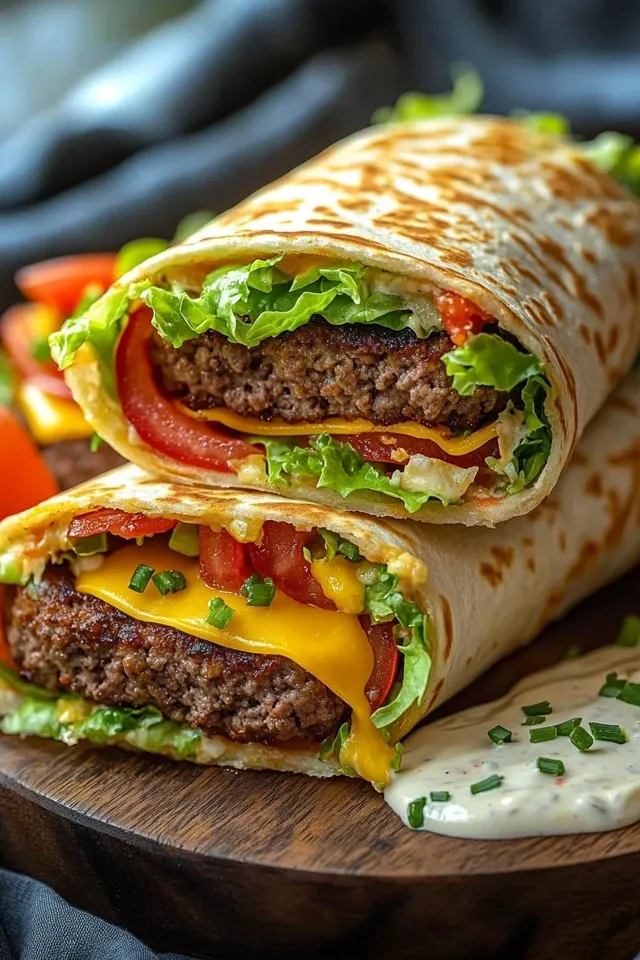 Cheeseburger-Wraps: Ein köstlicher Genuss für Groß und Klein