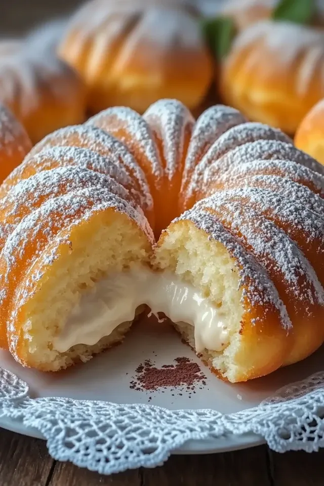 Cremegefüllte Bomboloni: Italienischer Genuss für Zuhause
