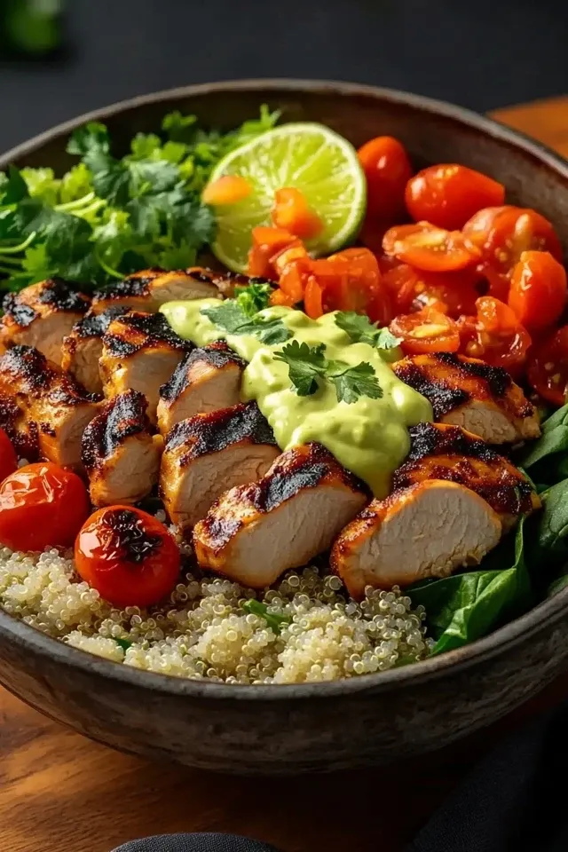 Die beste cremige Hähnchen Bowl für jeden Tag