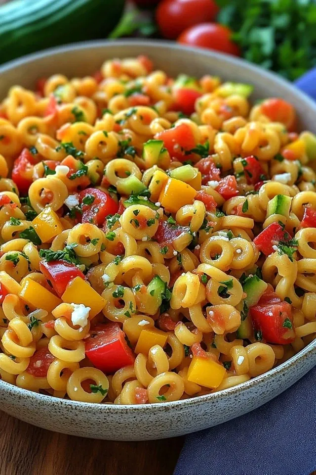 Frischer Türkischer Nudelsalat: Einfach und Bunt