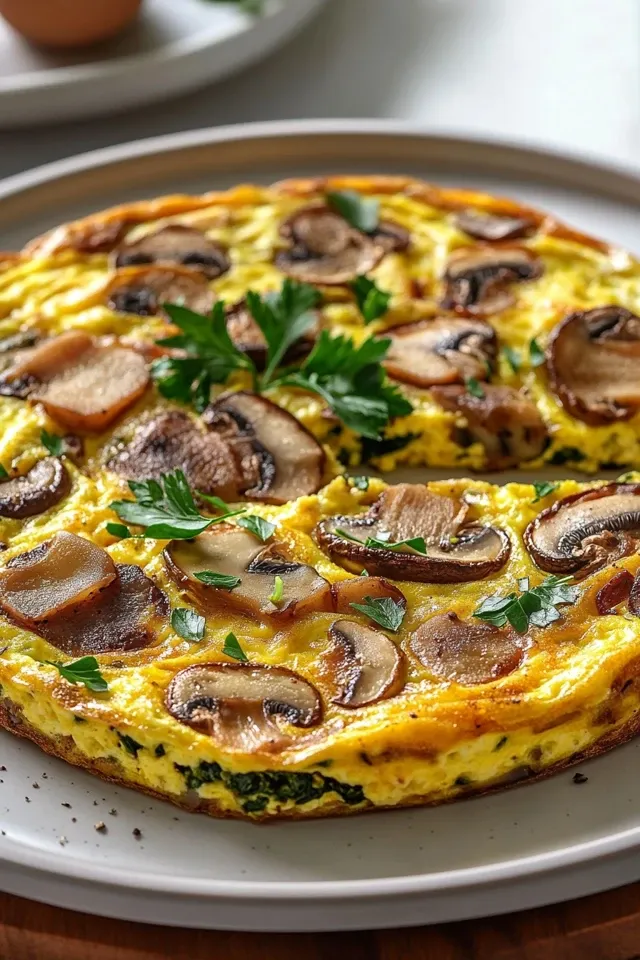 Herzhafte Kartoffel-Pilz Frittata – Vollwertiges Frühstück