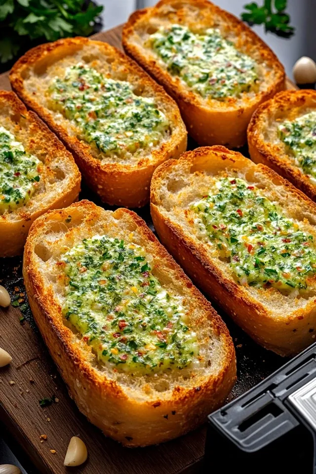 Knoblauchbrot aus dem Airfryer: Knusprig und Aromatisch