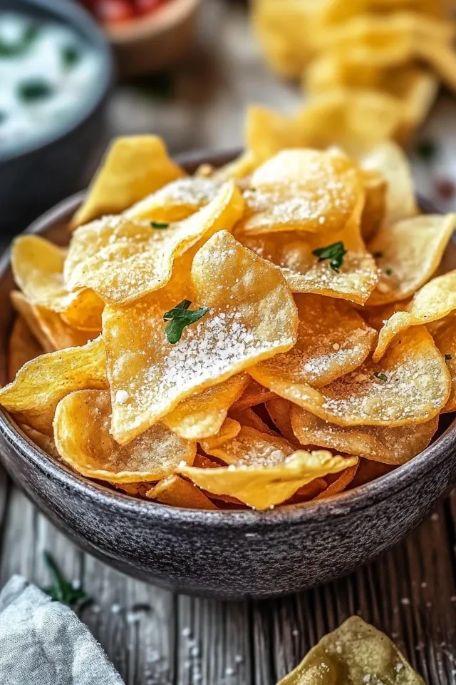 Krosse Heißluftfritteusen-Pasta-Chips: Der perfekte Snack
