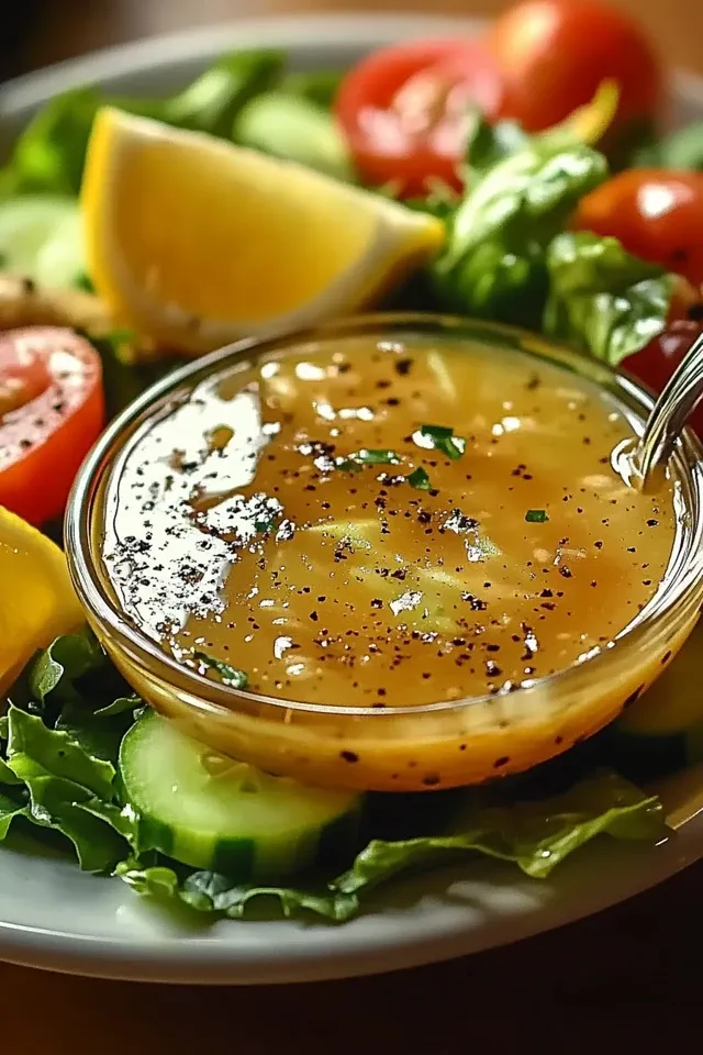 Köstliche Honig-Senf-Zitronen-Vinaigrette für jeden Salat