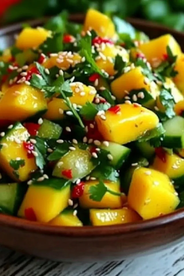 Thai Mango Gurkensalat: Ein frischer Genuss für jeden Anlass