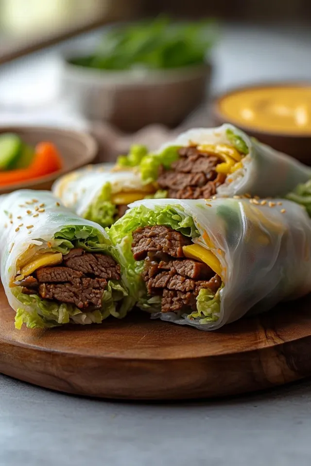 Big-Mac-Reispapierrollen: Lecker und Einfach