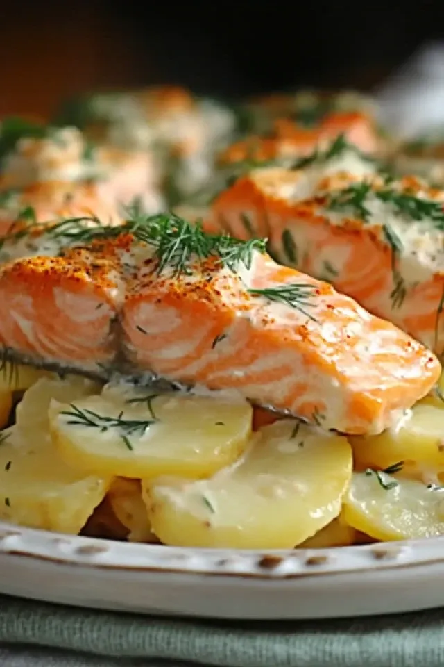 Zarter Lachs Auflauf mit Kartoffeln – Ein Genuss für die Sinne