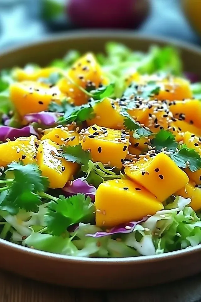 Asiatischer Spitzkohl-Mango-Salat für jeden Anlass