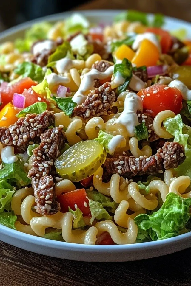 Big Mac Nudelsalat Rezept – Ein Fest für den Gaumen