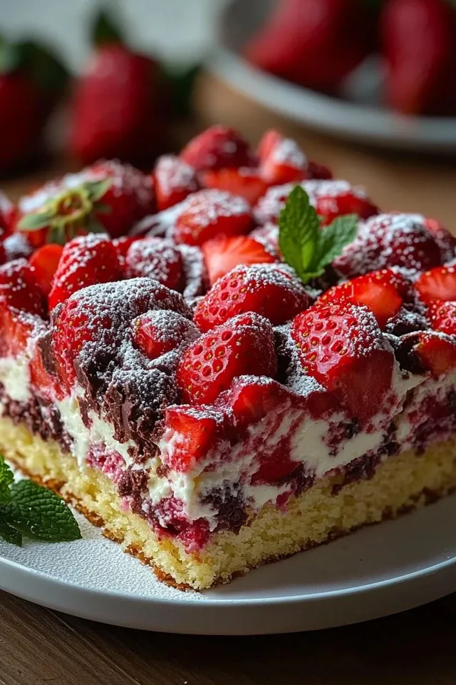 Erdbeere Stracciatella Kuchen – Ein Genuss für jede Gelegenheit