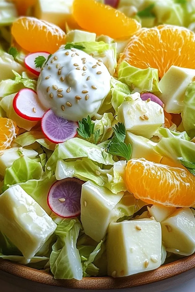 Fruchtiger Chinakohlsalat mit Joghurt: Erfrischend leicht