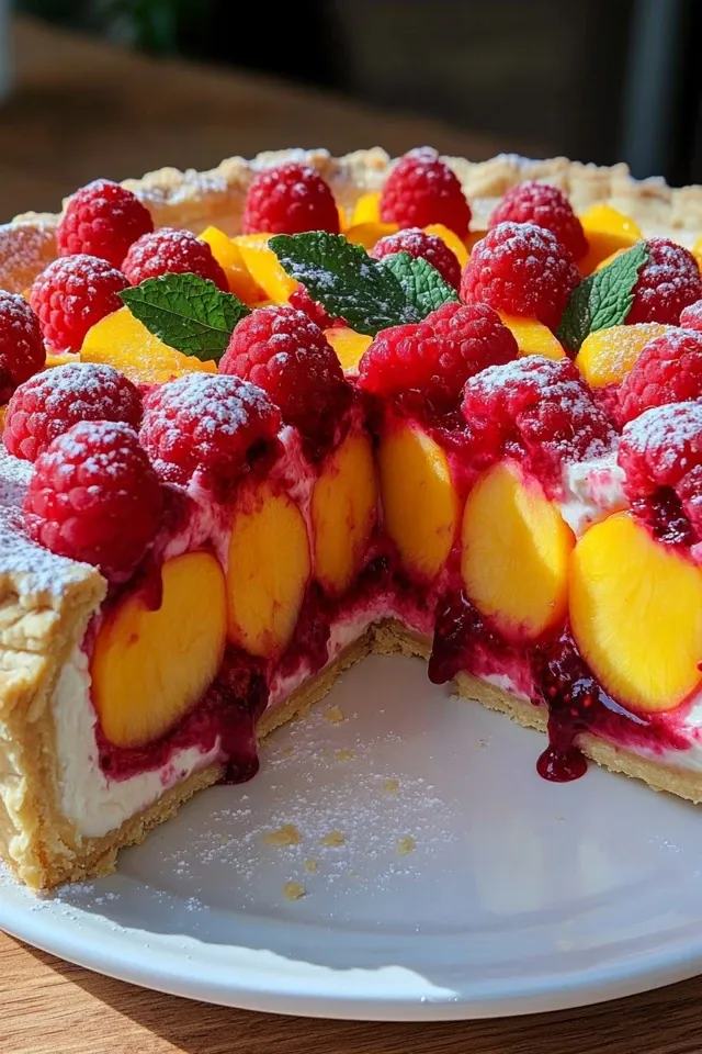 Himbeer-Pfirsich-Torte: Ein fruchtiges Fest für die Sinne