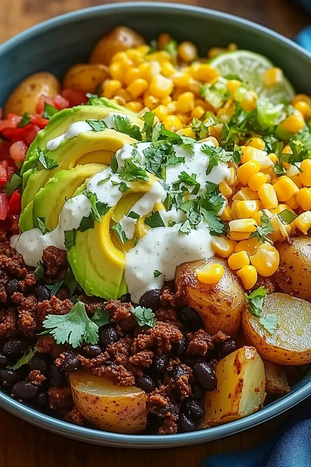 Kartoffel Taco Bowl: Satt und Gesund Genießen