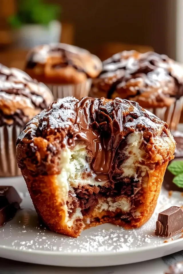 Leckere Kinder Bueno Muffins mit Mascarponefüllung