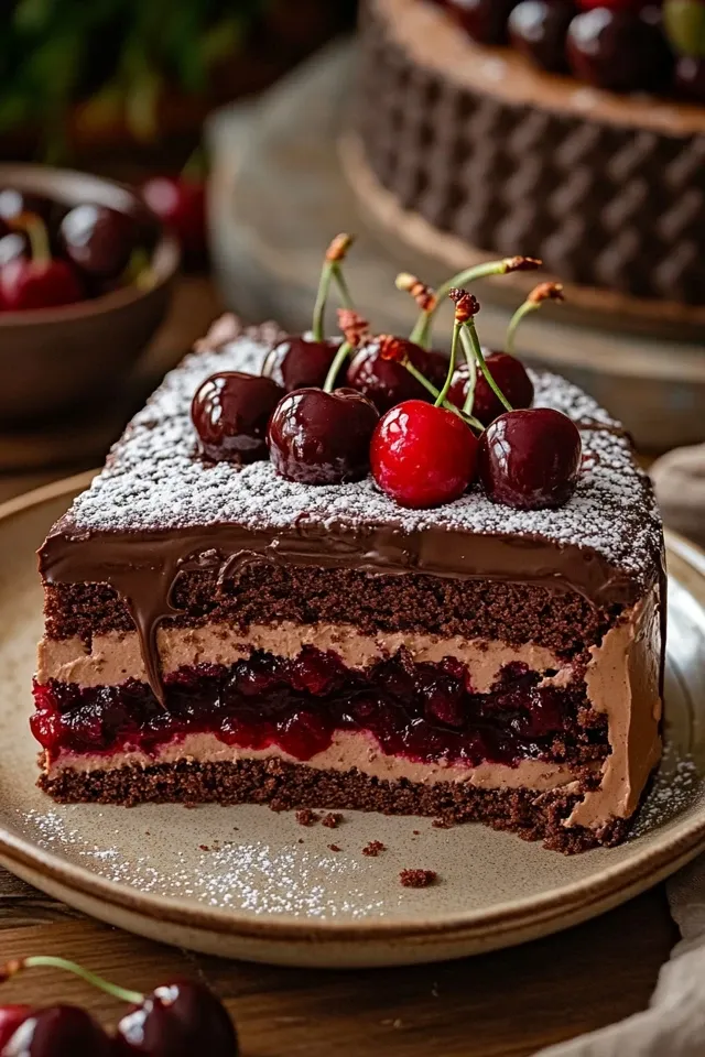 Schokoladen-Kirsch-Torte: Ein Fest für die Sinne