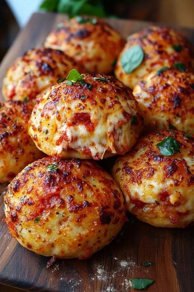 Knusprige Pizza Bällchen für jeden Anlass