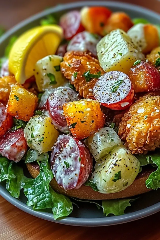 Knuspriges Hähnchen-Caesar-Sandwich für jeden Anlass