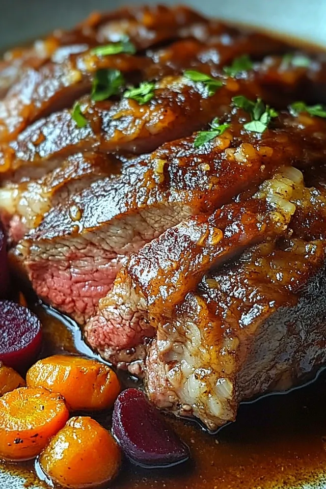 Zartschmelzender Räuberbraten im Ofen