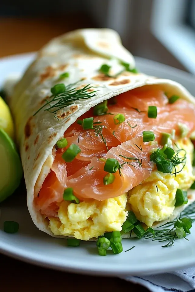 Smoked Salmon & Rührei Wrap: Ein köstliches Frühstück