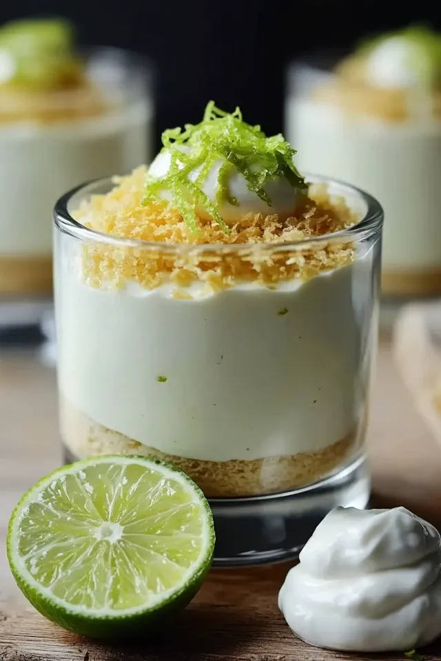 Erfrischende Limettenmousse mit Joghurt für den Sommer