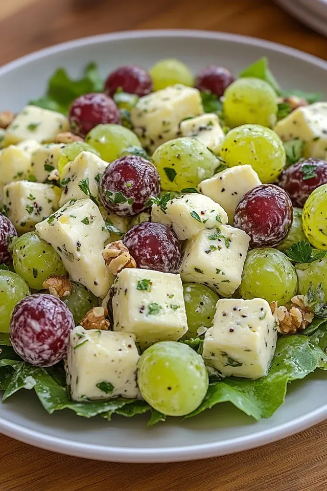 Frischer Trauben-Käse-Salat für jeden Anlass
