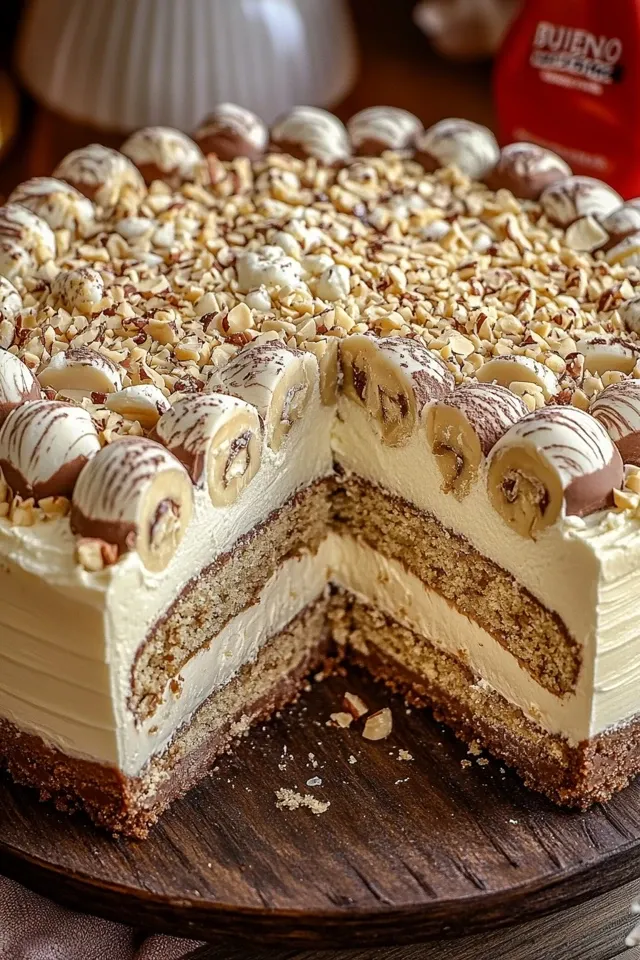 Weiße Bueno Torte – Ein traumhaftes Dessert mit Haselnuss