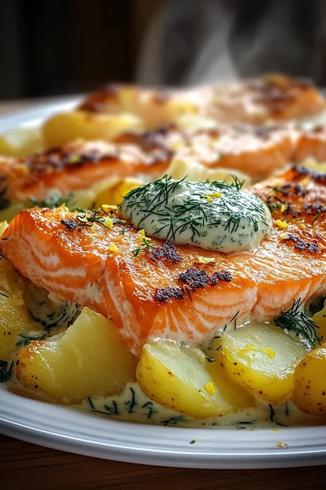 Zarter Lachs Auflauf mit Kartoffeln – Ein Fest für den Gaumen