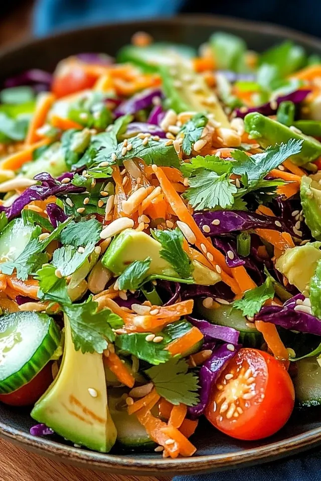 Zerissener Thai-Salat mit Avocado – Ein erfrischendes Sommergericht