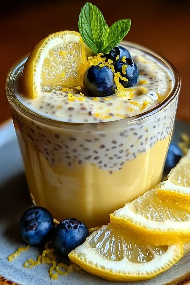 Zitronencreme Chia Pudding: Frisch & Gesund genießen
